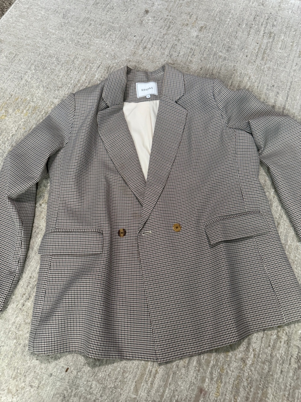 RIHOAS Houndstooth blazer